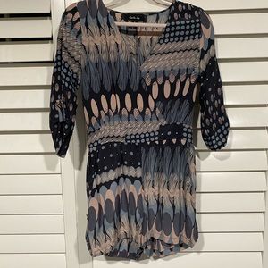Charlie Jade Silk Print Romper Sz S